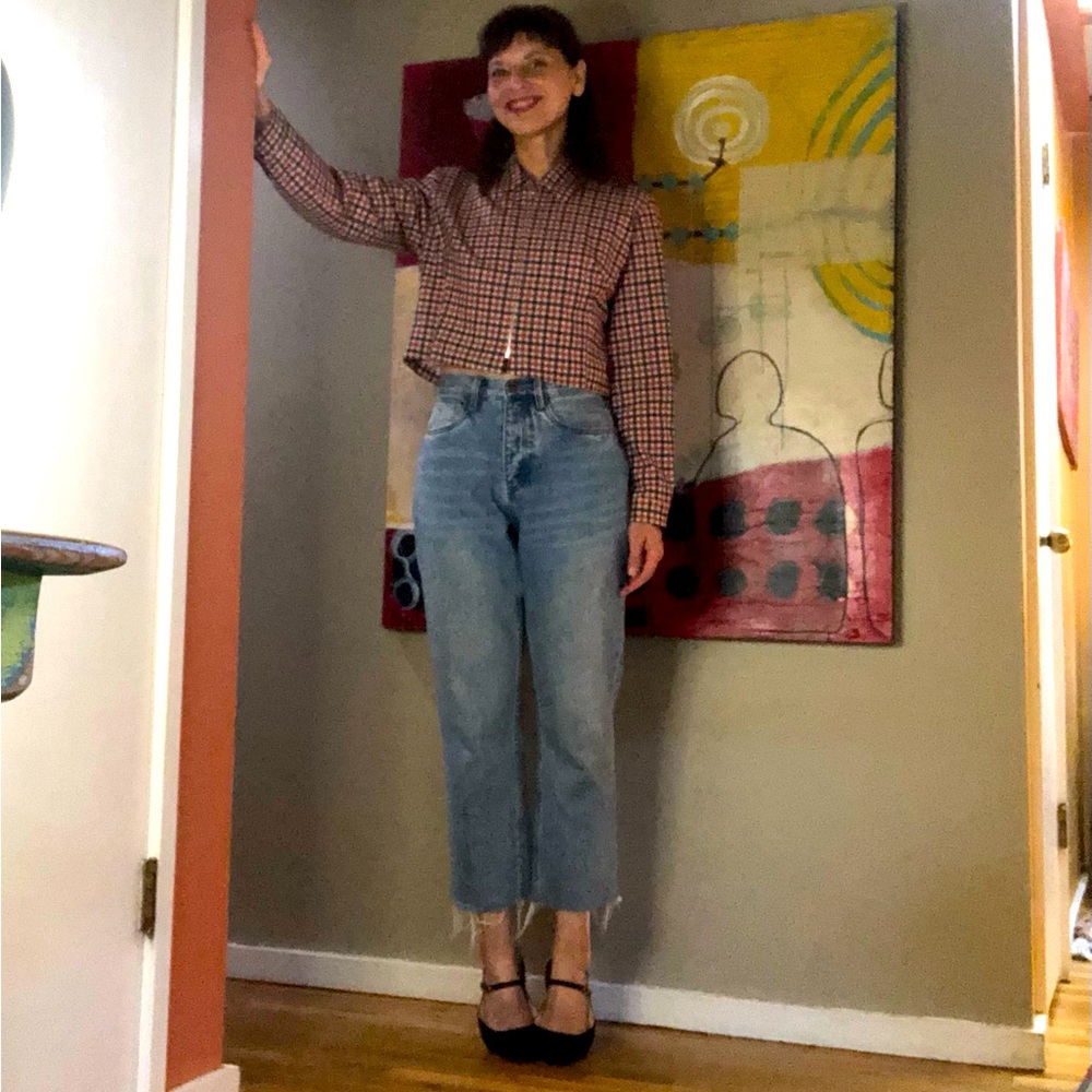 Vintage Biscote Paris Cropped Jacket Sz Lg (Fr 3)/ Fits Like A Medium